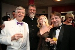 Don and David Whitbread, Cathy and Joe McGrail-Bateup in Green Room CAT Awards 2007